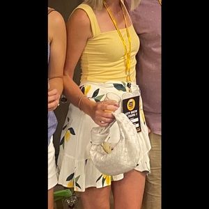RAILS lemon etienne wrap mini skirt